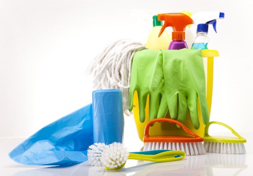 Clean and tidy Docklands living space after domestic cleaning