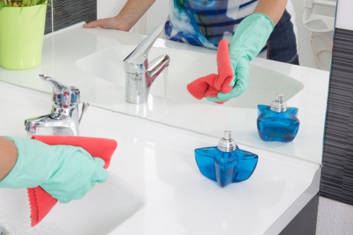 Eco-friendly cleaning equipment used by a Docklands cleaning company